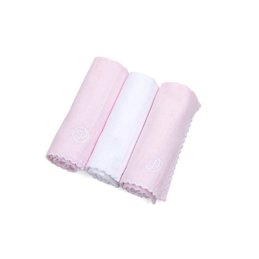 Hydrofiele doekjes  (Pink & White) - Poetree Kids