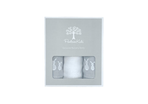 Hydrofiele doekjes (Grey) - Poetree Kids 