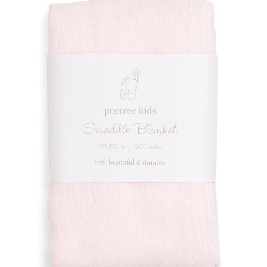 Swaddle 120x120 (Light Pink) - Poetree Kids