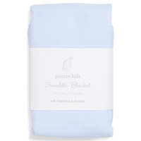 Swaddle 120x120 (Light Blue) - Poetree Kids