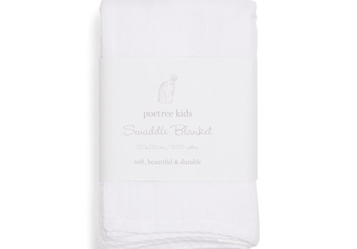 Swaddle 120x120 (White) - Poetree Kids 