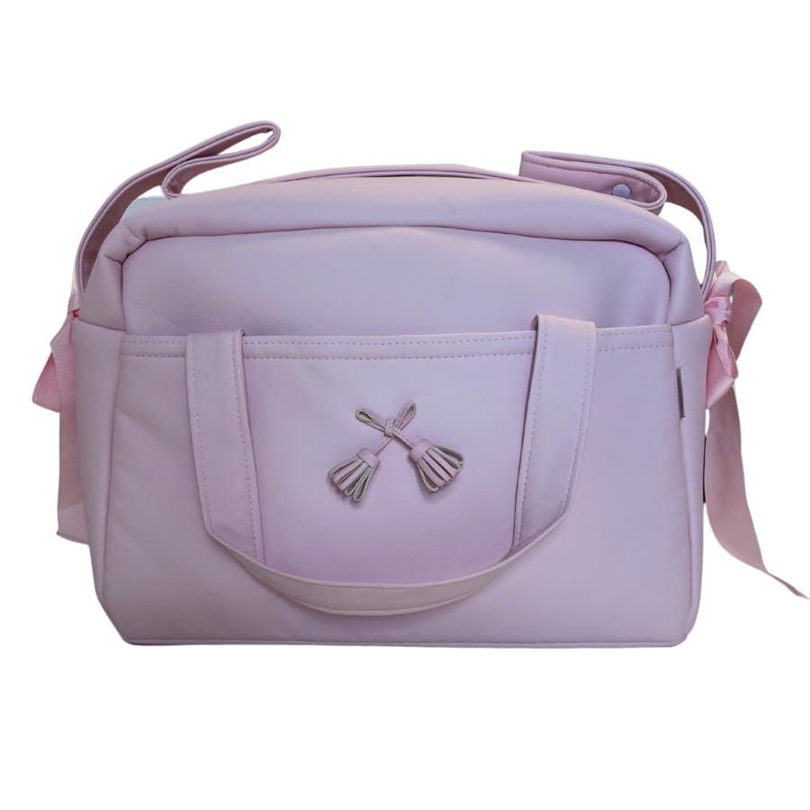 Luiertas met kwastjes (roze) - Uzturre