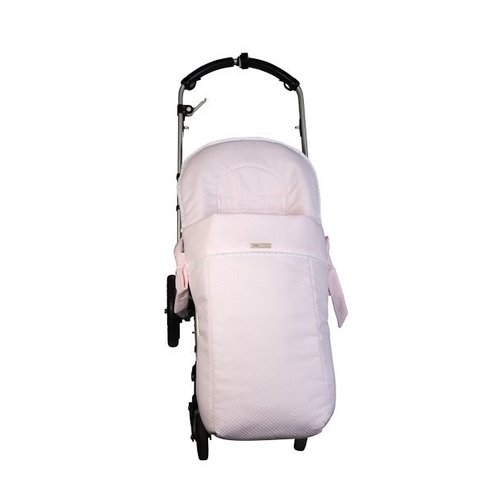 Buggy hoes + Voetenzak gewafeld (roze) - GBB 