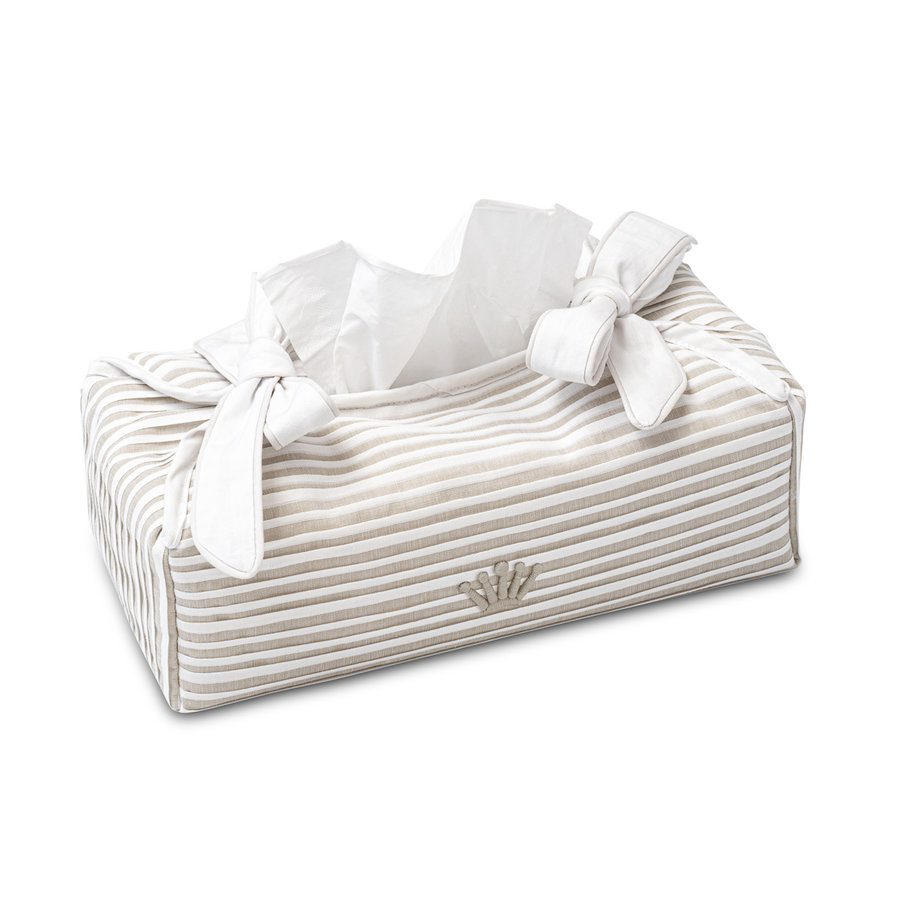 Tissue box hoes (wit-beige) - First (My First Collection)