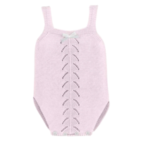 Body/romper gebreid met patroon (roze) - Mac ilusión