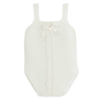 Body/romper gebreid met kant (off white) - Mac ilusión