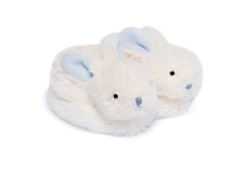 Lapin BonBon slofjes (blauw)  - DouDou et Compagnie 