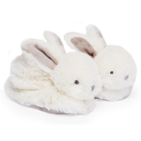 Lapin BonBon slofjes (taupe) - DouDou et Compagnie