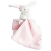 Doudou et Compagnie Lapin boite fleur knuffeldoekje (roze) - DouDou et Compagnie