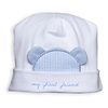 First (My First Collection): Exclusieve Babykleding & Accessoires Mutsje my first friend (blauw)- First (My First Collection) - Copy