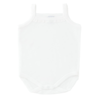 Body/Romper broderie ruche (wit) - Babidu