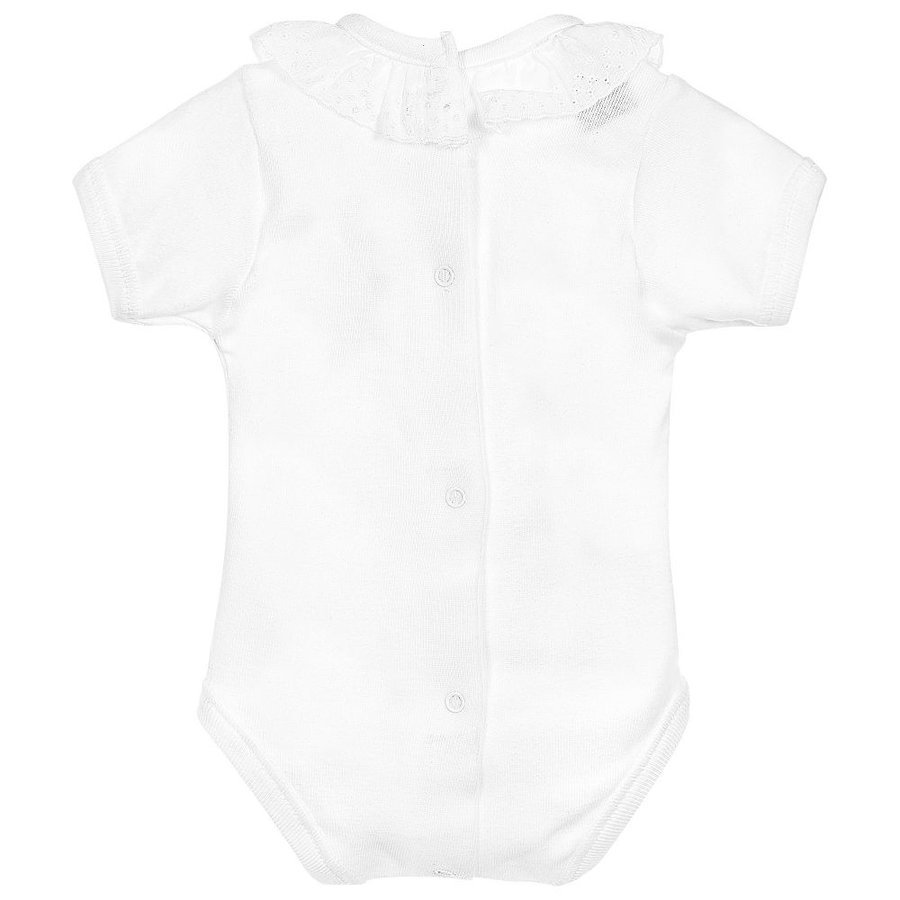Body/Romper Popeline (wit) - Babidu