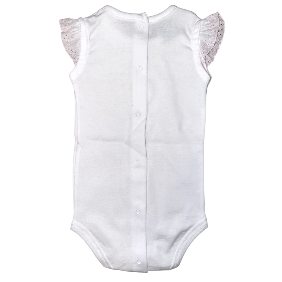 Body/Romper met ruches (roze)  - Babidu