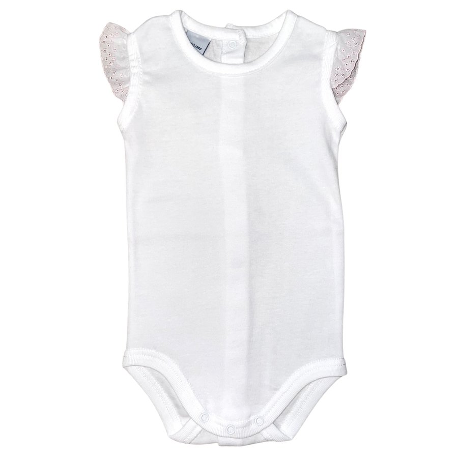 Body/Romper met ruches (roze)  - Babidu