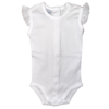 Babidu: Babykleding Body/Romper met ruches (wit)  - Babidu
