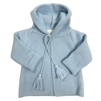 Baby Vest/jasje gebreid (blauw) - Little Mack