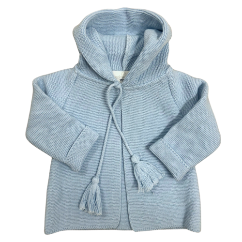 Baby Vest/jasje gebreid (blauw) - Little Mack 