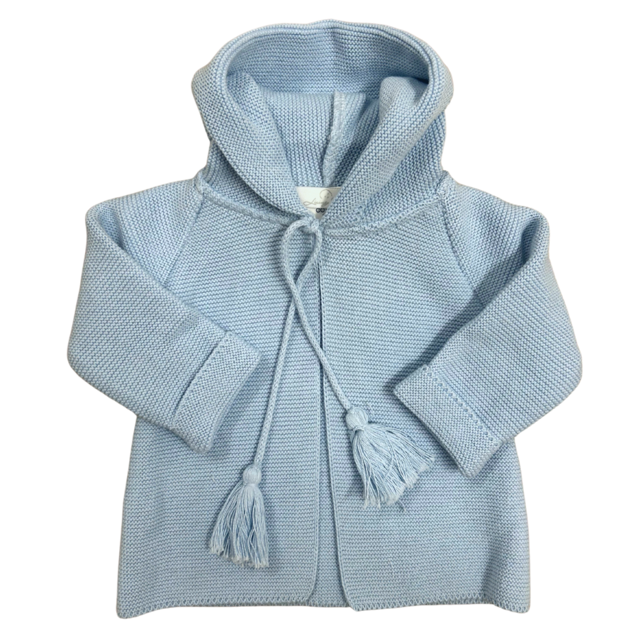 Baby Vest/jasje gebreid (blauw) - Little Mack