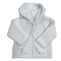 Baby Vest/jasje gebreid (wit) - Little Mack