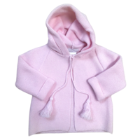 Baby Vest/jasje gebreid (roze) - Little Mack