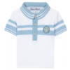 Tartine et Chocolat: Babykleding & Kinderkleding Polo Wit/Lichtblauw - Tartine et Chocolat