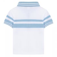 Polo Wit/Lichtblauw - Tartine et Chocolat