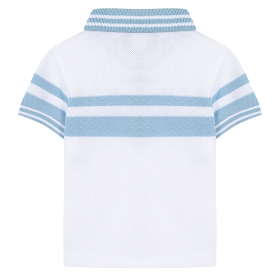 Polo Wit/Lichtblauw - Tartine et Chocolat