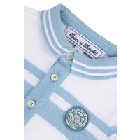 Polo Wit/Lichtblauw - Tartine et Chocolat