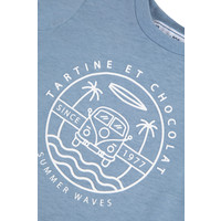 T-shirt Lichtblauw waves - Tartine et Chocolat