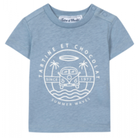 T-shirt Lichtblauw waves - Tartine et Chocolat