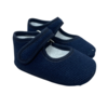 Wedoble: Babykleding Pre- walk schoentjes (donkerblauw) - Wedoble