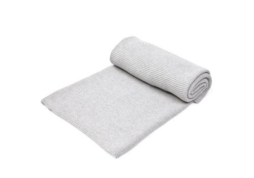 Wiegdeken Light Grey Melange - Poetree Kids 