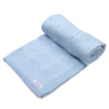 Poetree Kids: Baby Accessoires Wiegdeken Katoenen Gebreid  (lichtblauw) - Poetree Kids