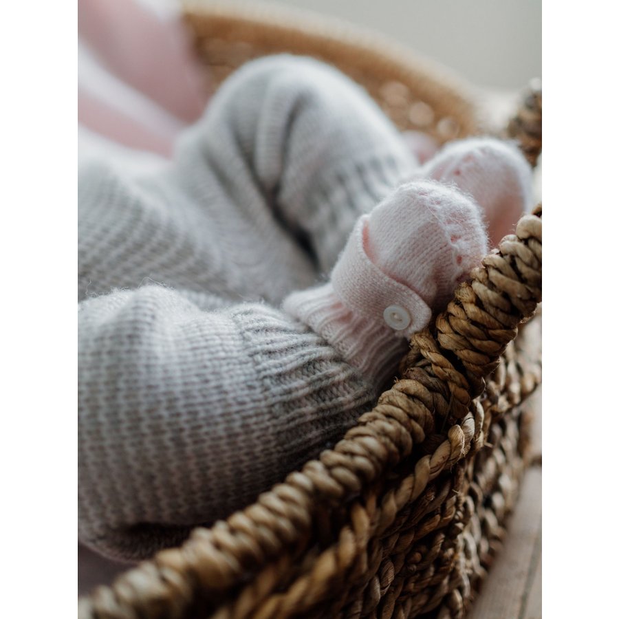 Slofjes Merino (lichtroze) - Wedoble