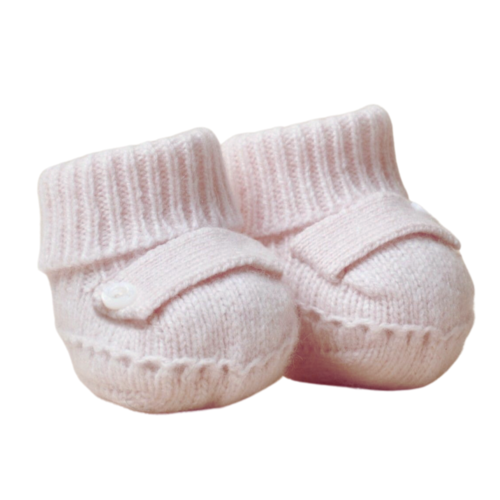 Slofjes Merino (lichtroze) - Wedoble 