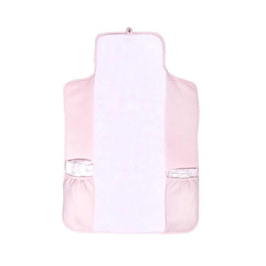 Verschoonmatje Chevron Light Pink - Poetree Kids