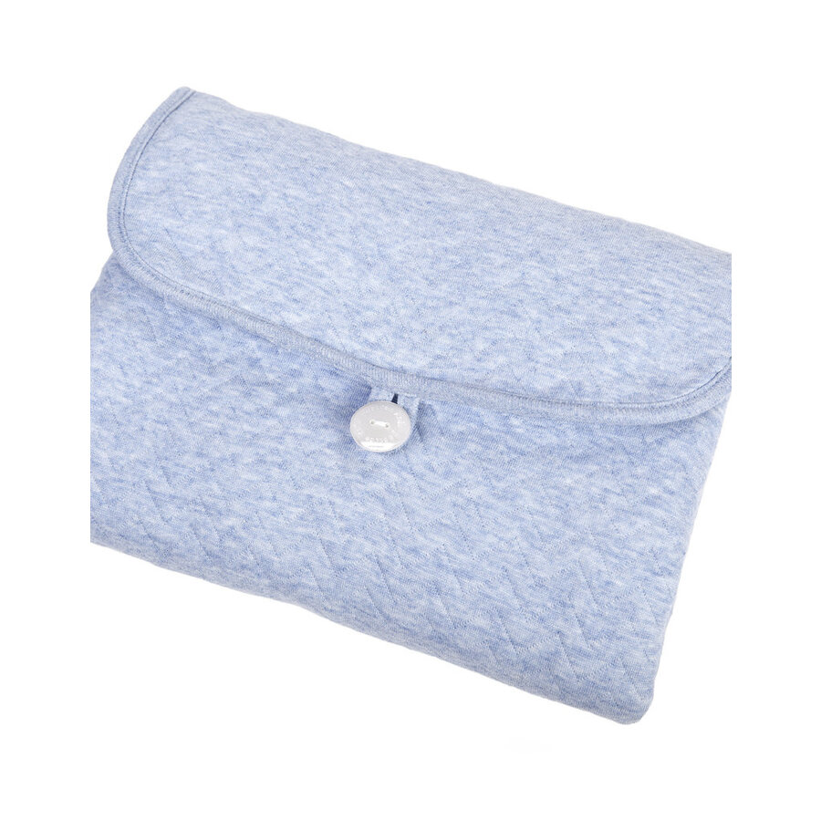 Verschoonmatje Chevron Denim Blue - Poetree Kids -