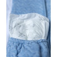 Verschoonmatje Chevron Denim Blue - Poetree Kids -