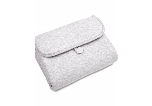 Verschoonmatje Chevron Light Grey Melange - Poetree Kids 