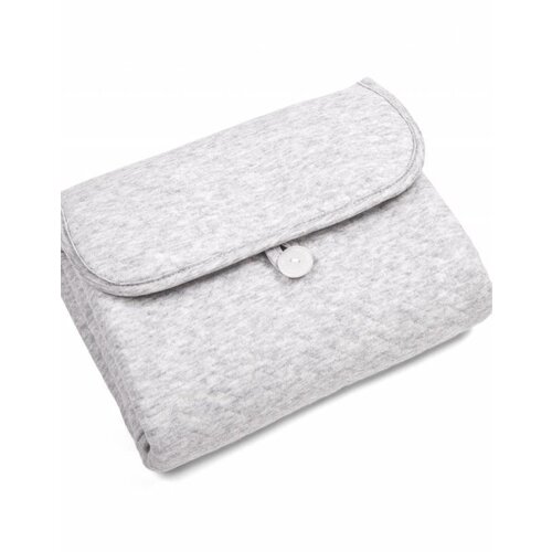 Verschoonmatje Chevron Light Grey Melange - Poetree Kids 