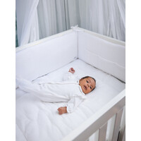 Boxkleed Chevron White - Poetree Kids