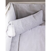 Boxkleed Chevron Light Grey Melange - Poetree Kids