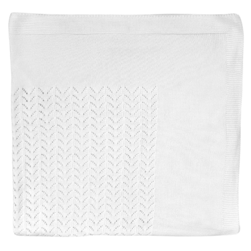 Deken Cotton (Wit) - Little Mack 