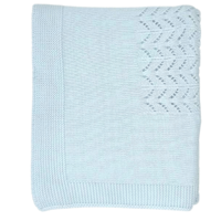 Deken Cotton (Lichtblauw) - Little Mack
