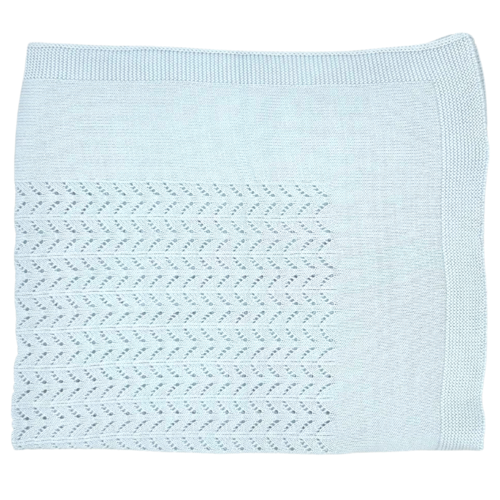 Deken Cotton (Lichtblauw) - Little Mack 