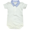 Body/romper oxford kraag (lichtblauw) - Little Mack