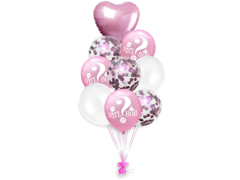 Pink Girl or Boy Balloons 9x