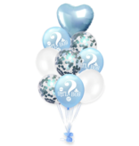 Blue Girl or Boy Balloons 9x