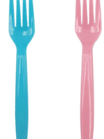 Gender Reveal Fork 16x (8 pcs blue/8 pcs pink)