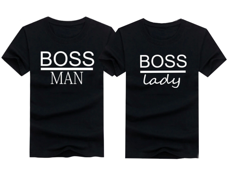 T-shirt Boss Man + Boss Lady